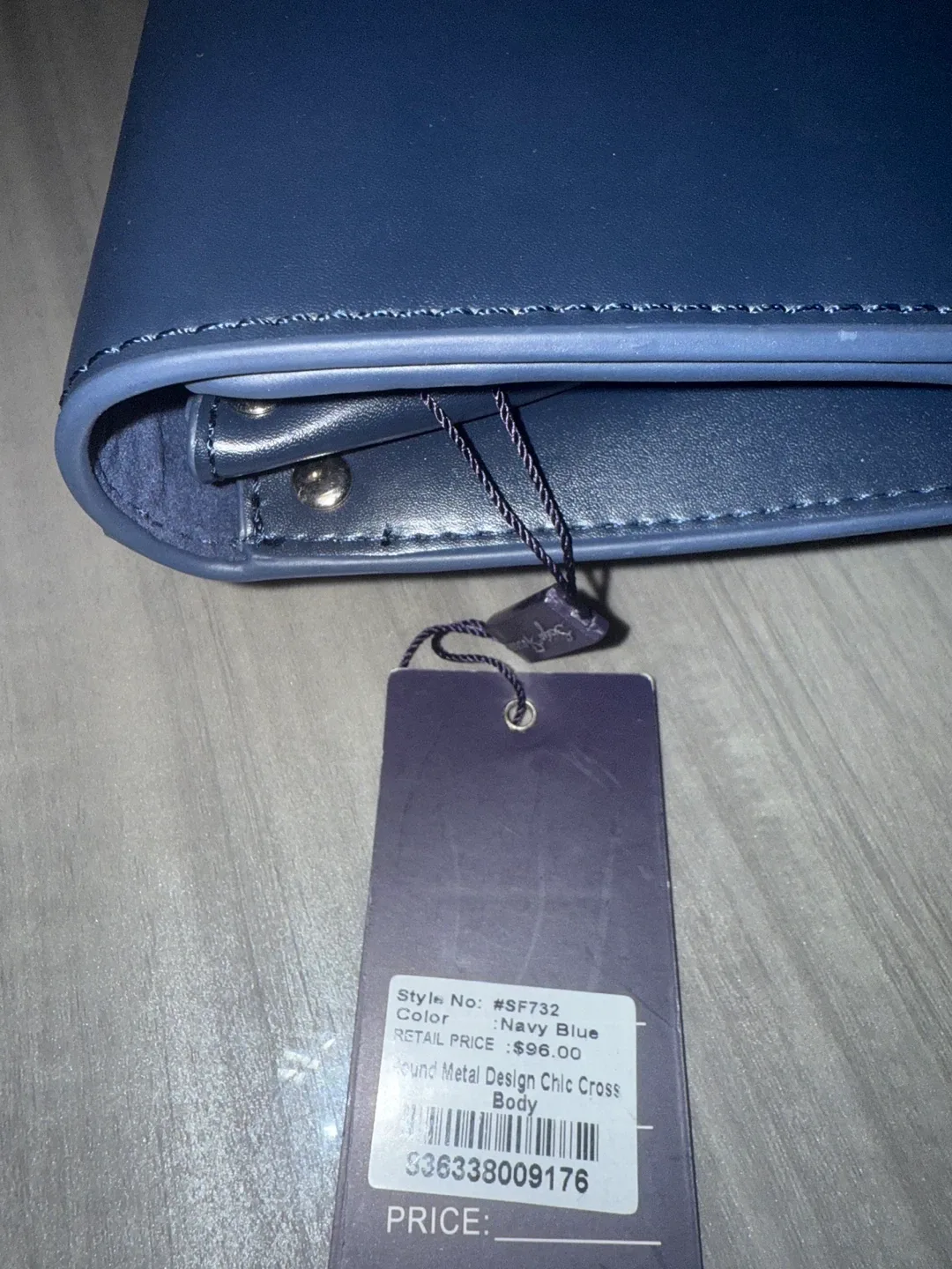 Sergio Feretti Navy Blue Crossbody Bag - New! image indicator(4)