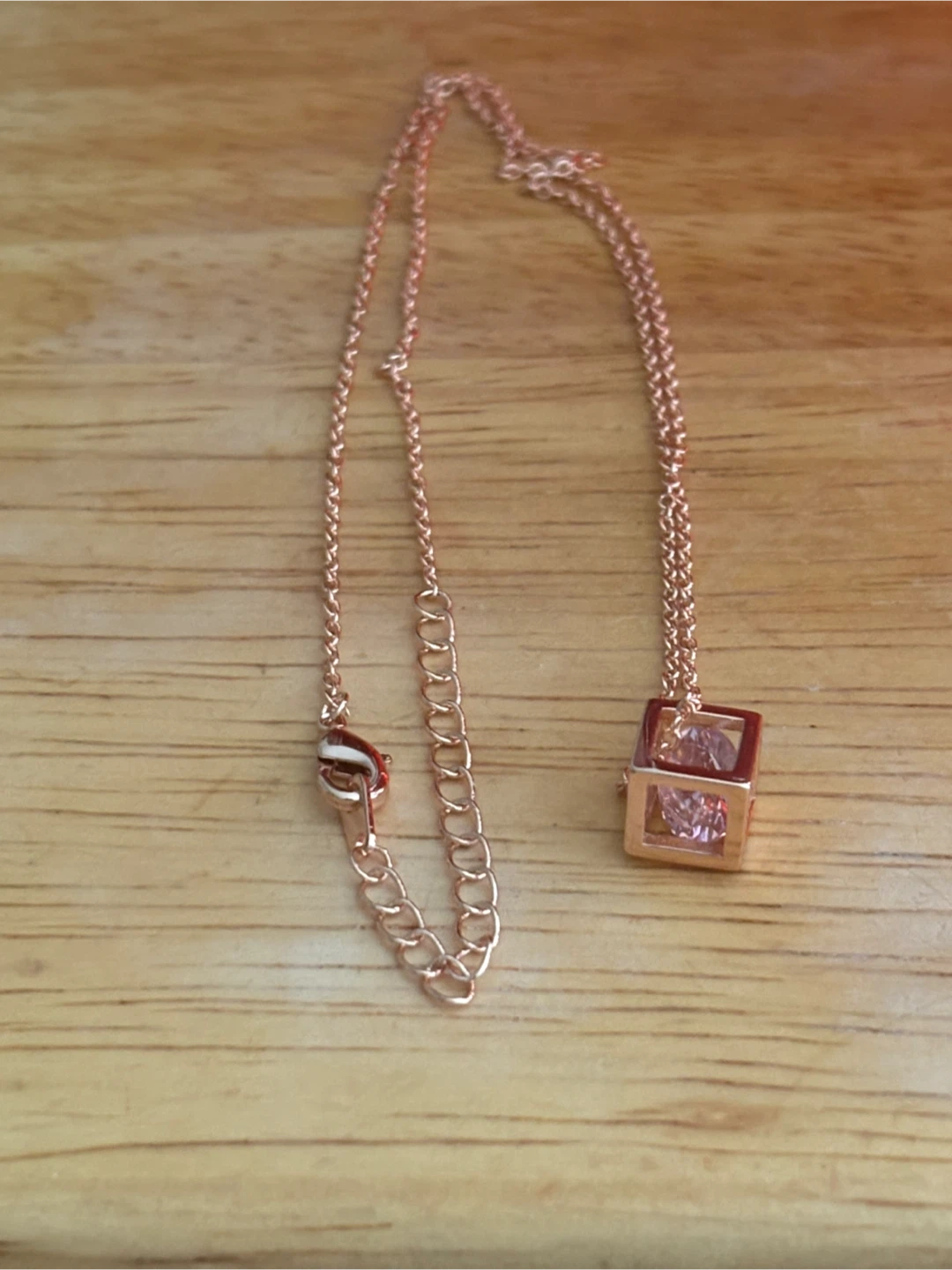 Rose Cube Pendant Necklace - photo 4