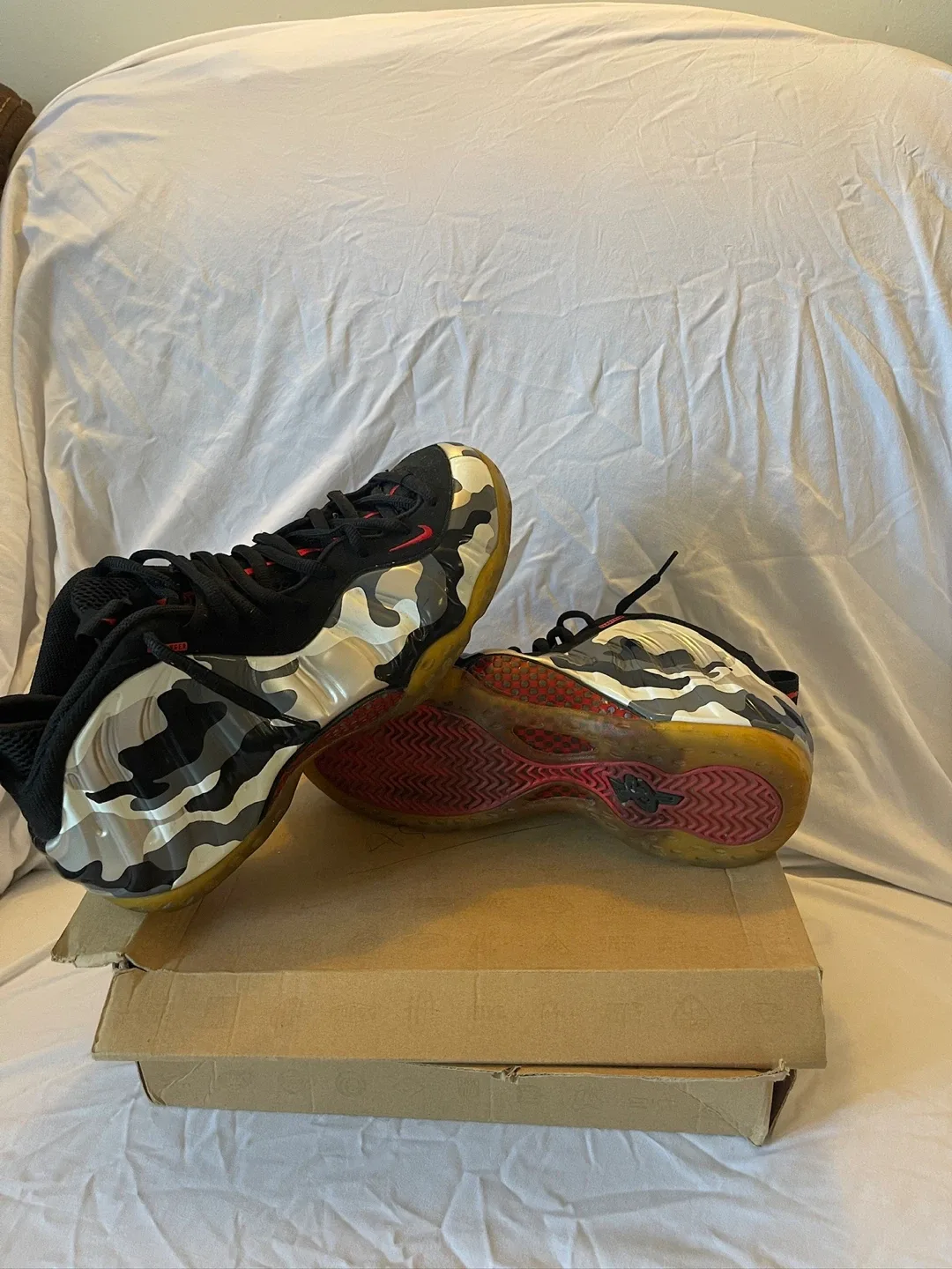 Nike Air Foamposite One PRM Camo Size 11.5 image indicator(3)