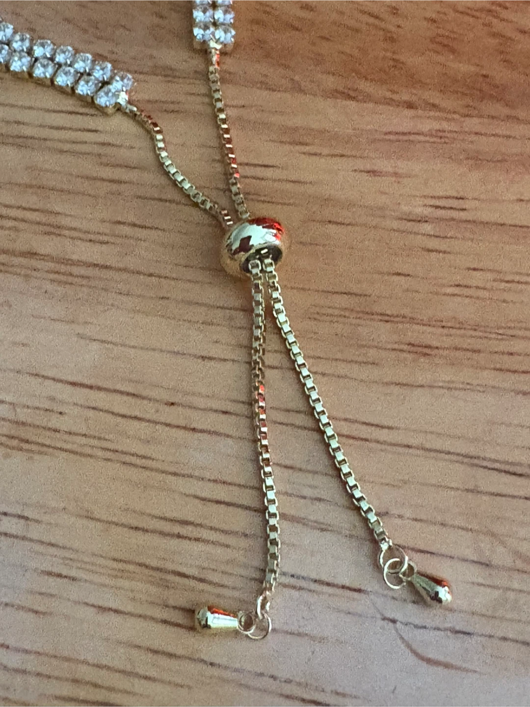Gold Tone Adjustable Tennis Bracelet - photo 3