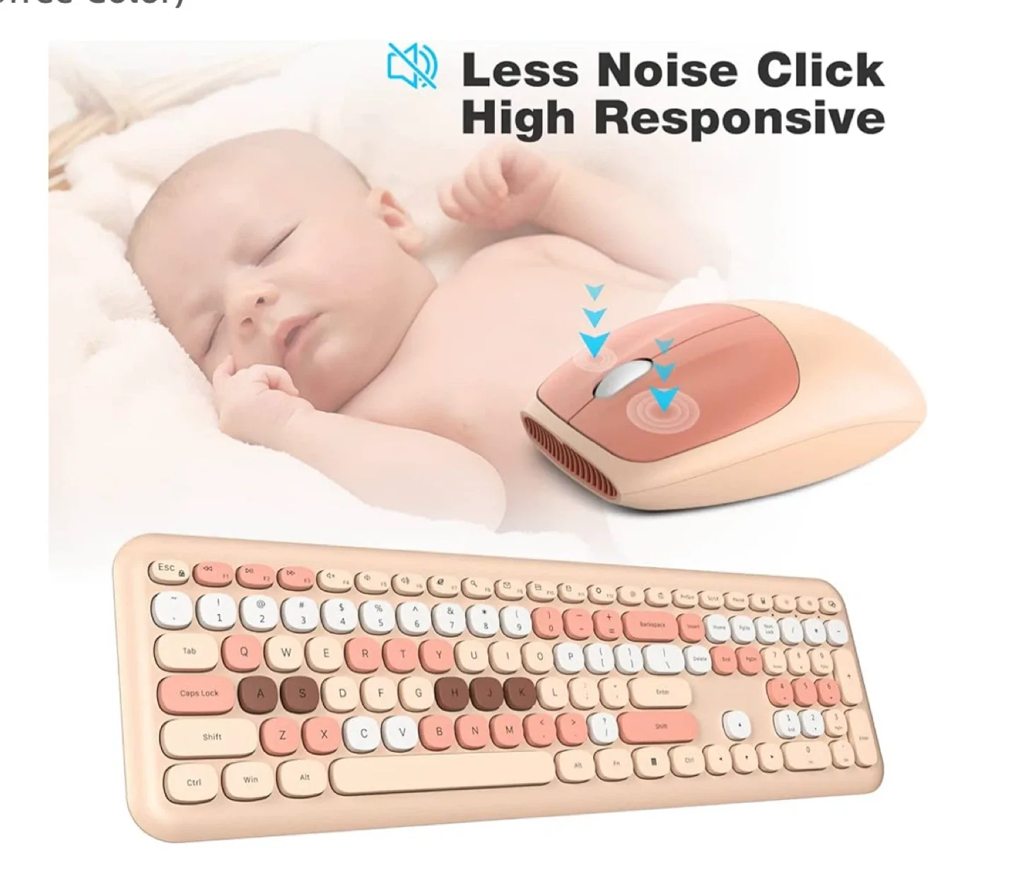 MOFII Wireless Keyboard and Mouse Combo image indicator(4)