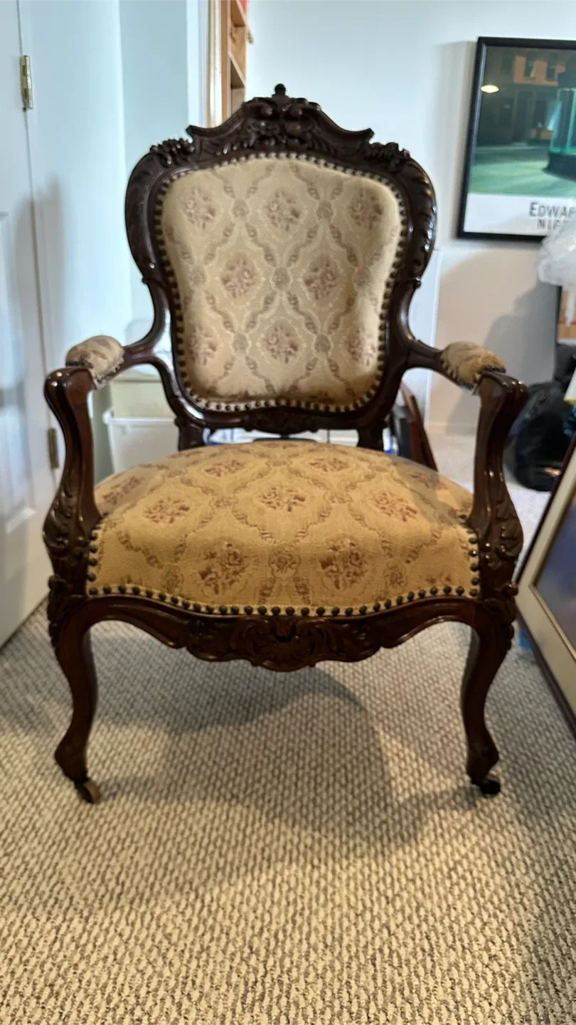 Antique Style Armchair - Ornate Details thumbnail
