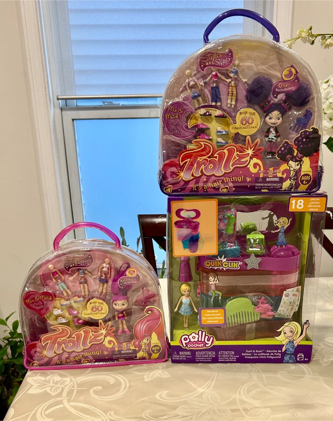 NEW Polly Pocket Twirl & Swirl + 2 Trollz thumbnail
