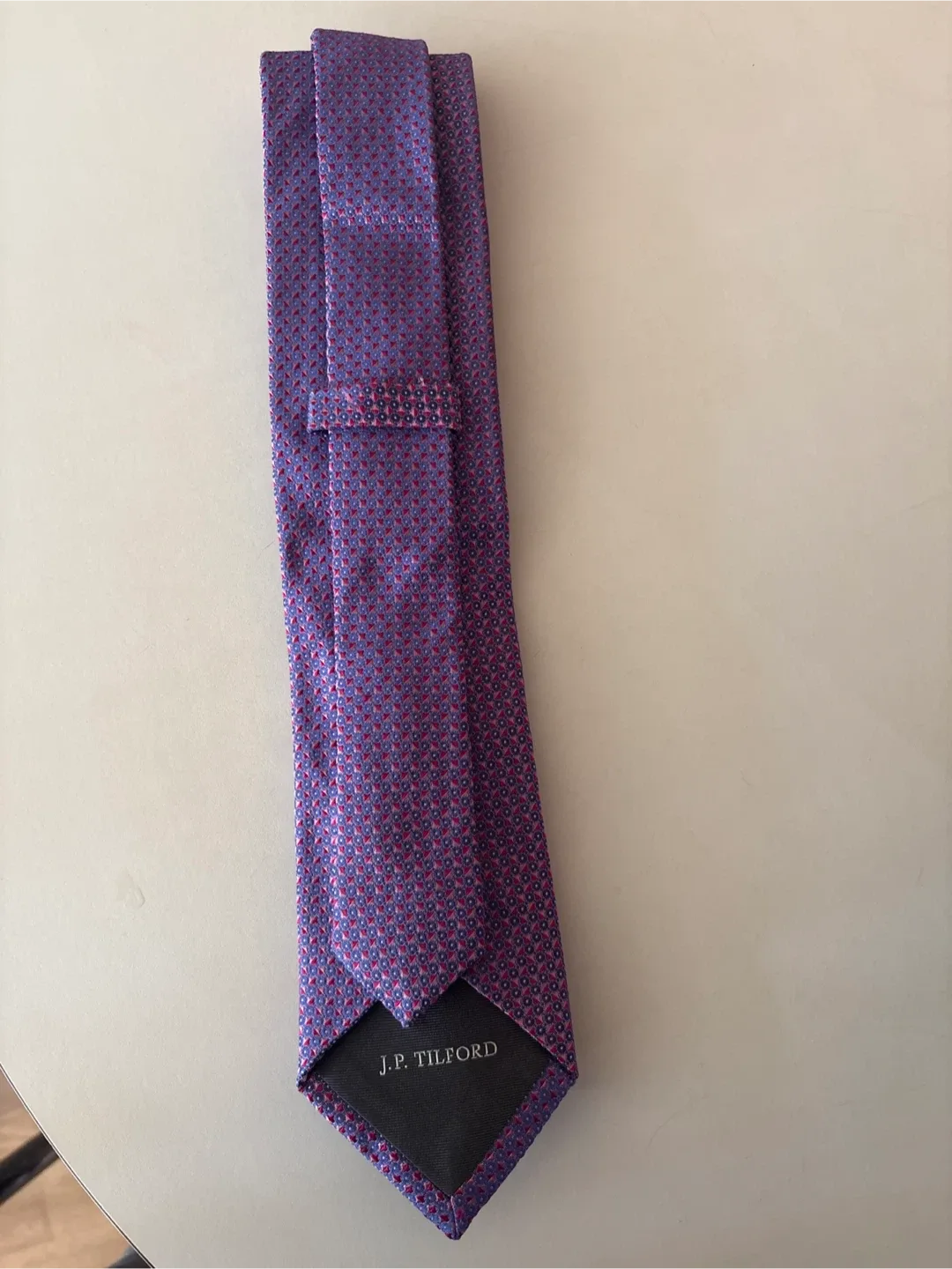 J.P. Tilford Purple Patterned Tie thumbnail