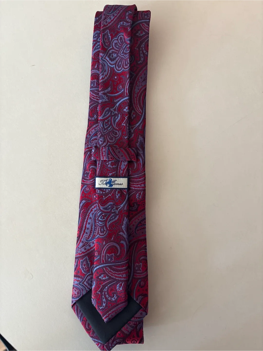 Tony James Red Paisley Tie thumbnail