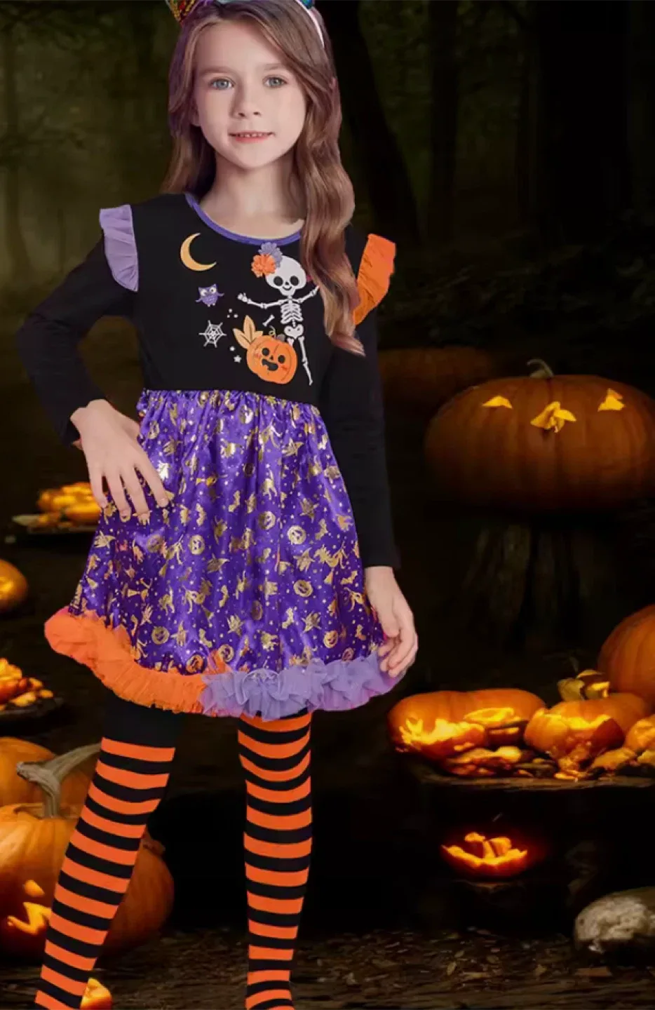 Halloween Skeleton Dress - Size 2-3 Years image indicator(2)