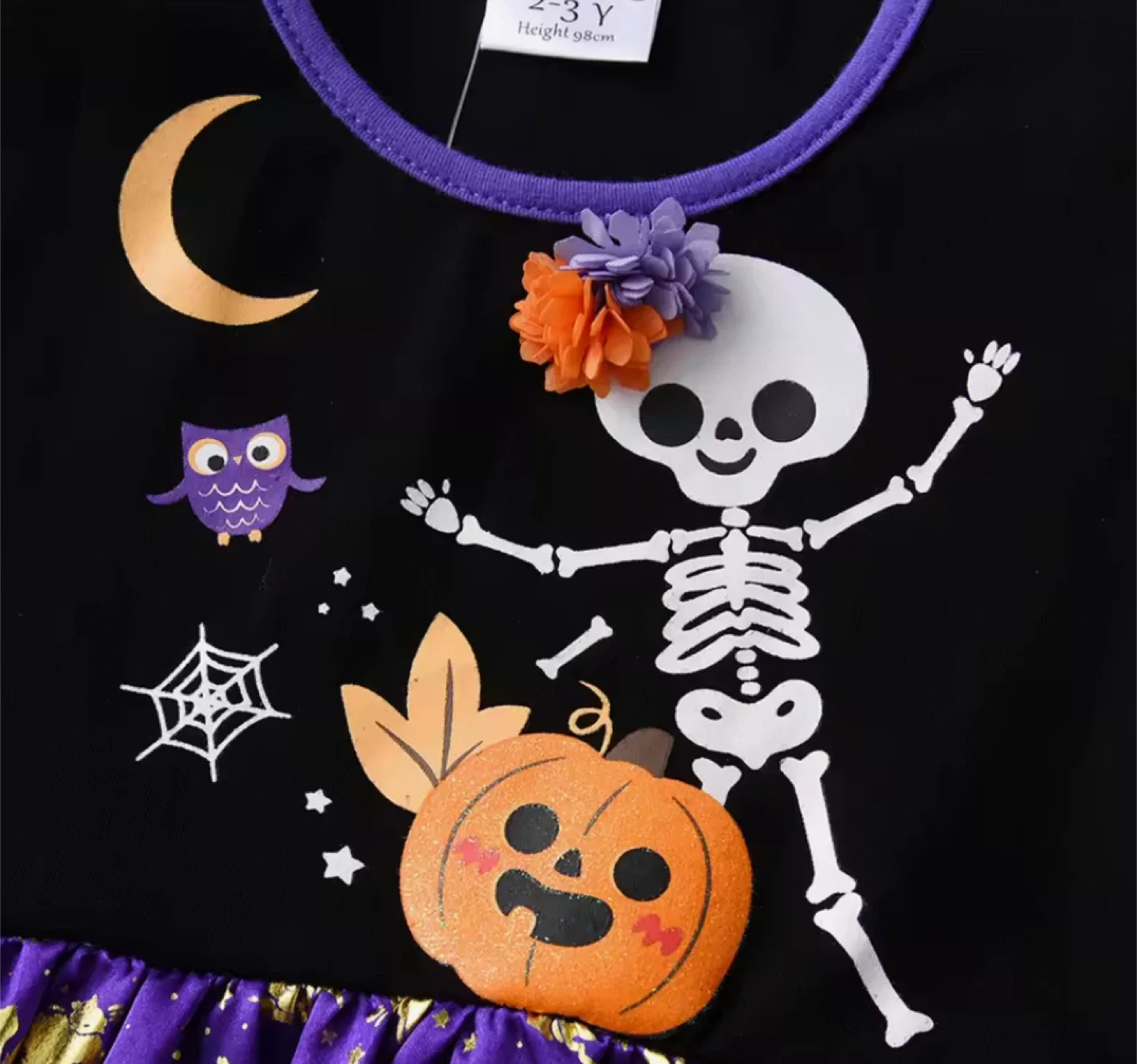 Halloween Skeleton Dress - Size 2-3 Years image indicator(4)