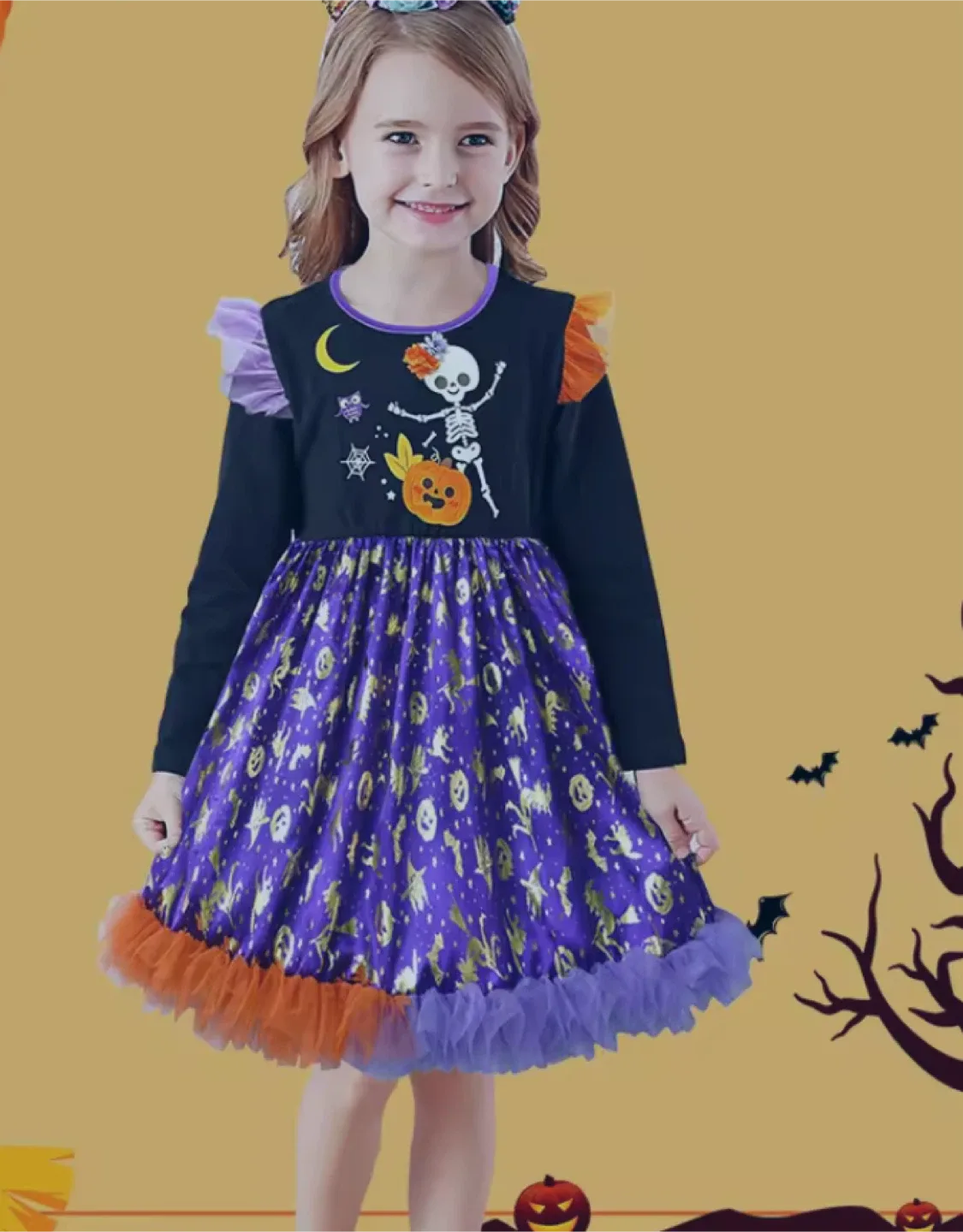 Halloween Skeleton Dress - Size 2-3 Years image indicator(3)