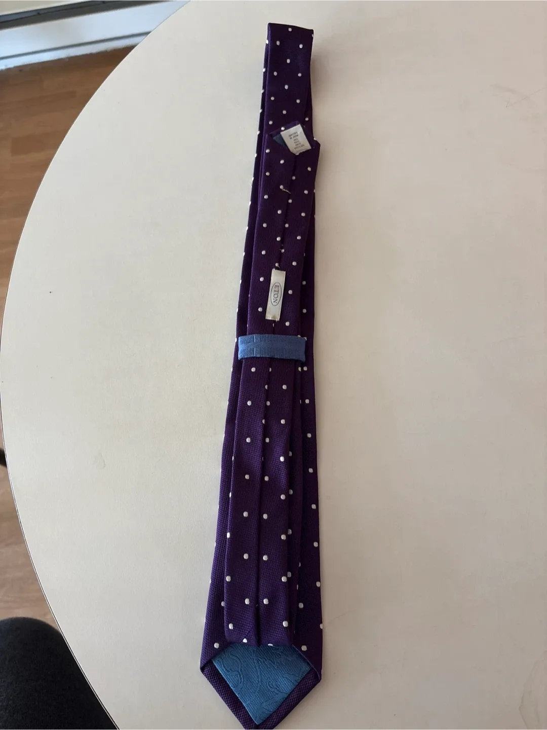 Eton Purple Silk Polka Dot Tie thumbnail