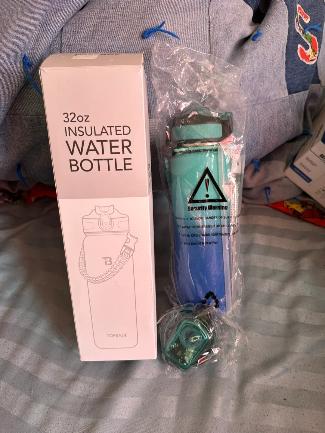 New TOPBADE 32oz Insulated Water Bottle thumbnail