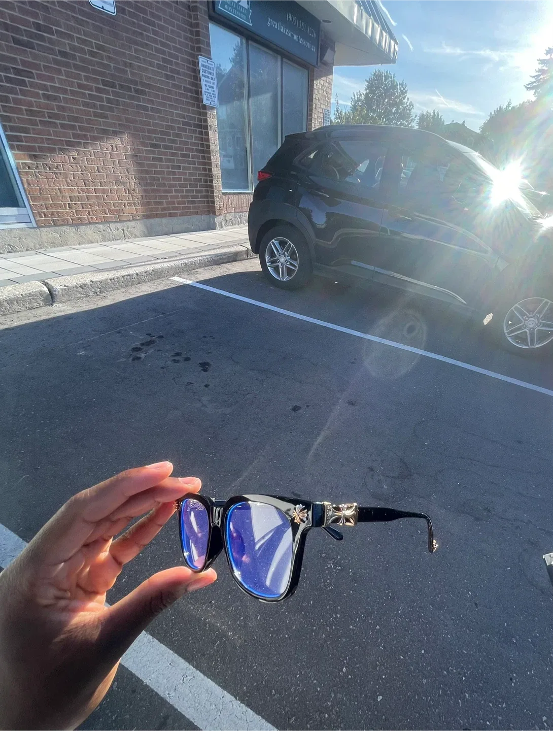 Chrome heart glasses image indicator(3)