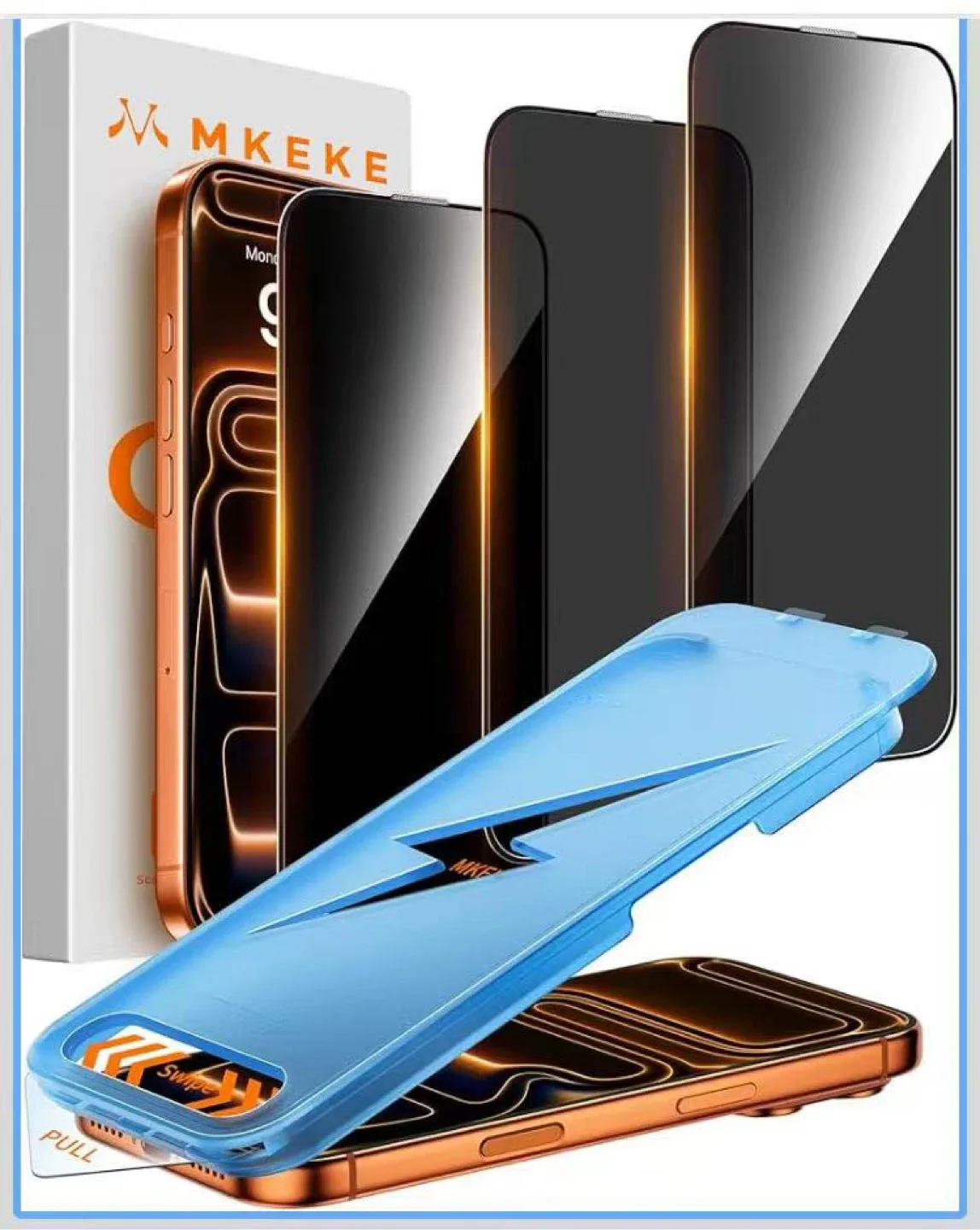 iPhone 17 pro max privacy Screen Protector 3 pack thumbnail