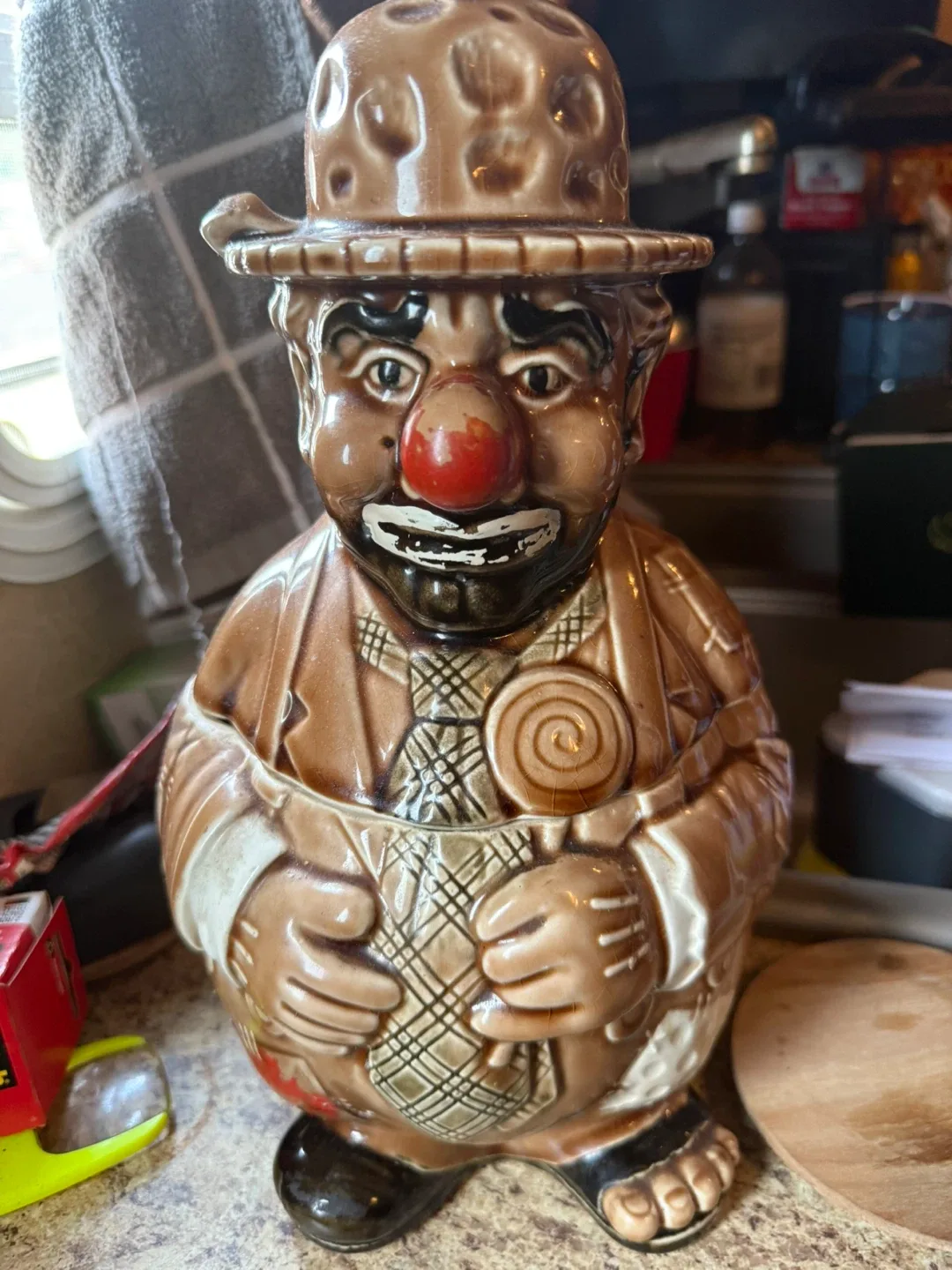 Vintage Clown Cookie Jar thumbnail