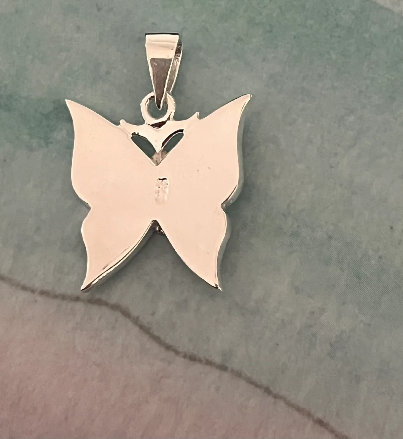 Silver butterfly pendant (stamped 925) image indicator(4)
