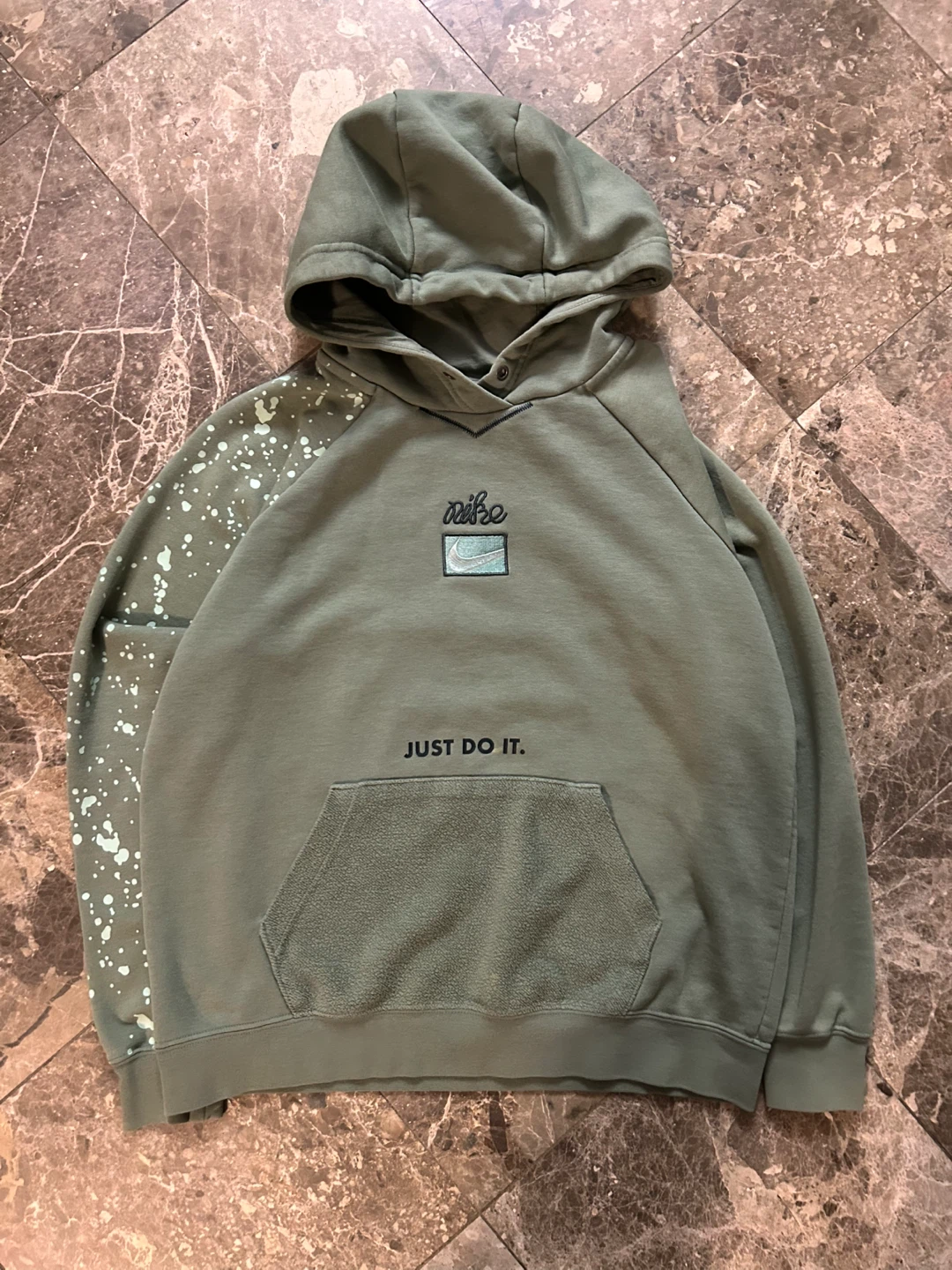 Nike Hoodie - Olive Green, Size Medium - photo 2