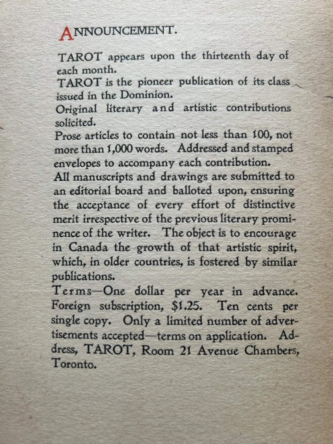 Toronto antique 1896 Tarot Monthly Illustrated Magazine ephemera image indicator(3)