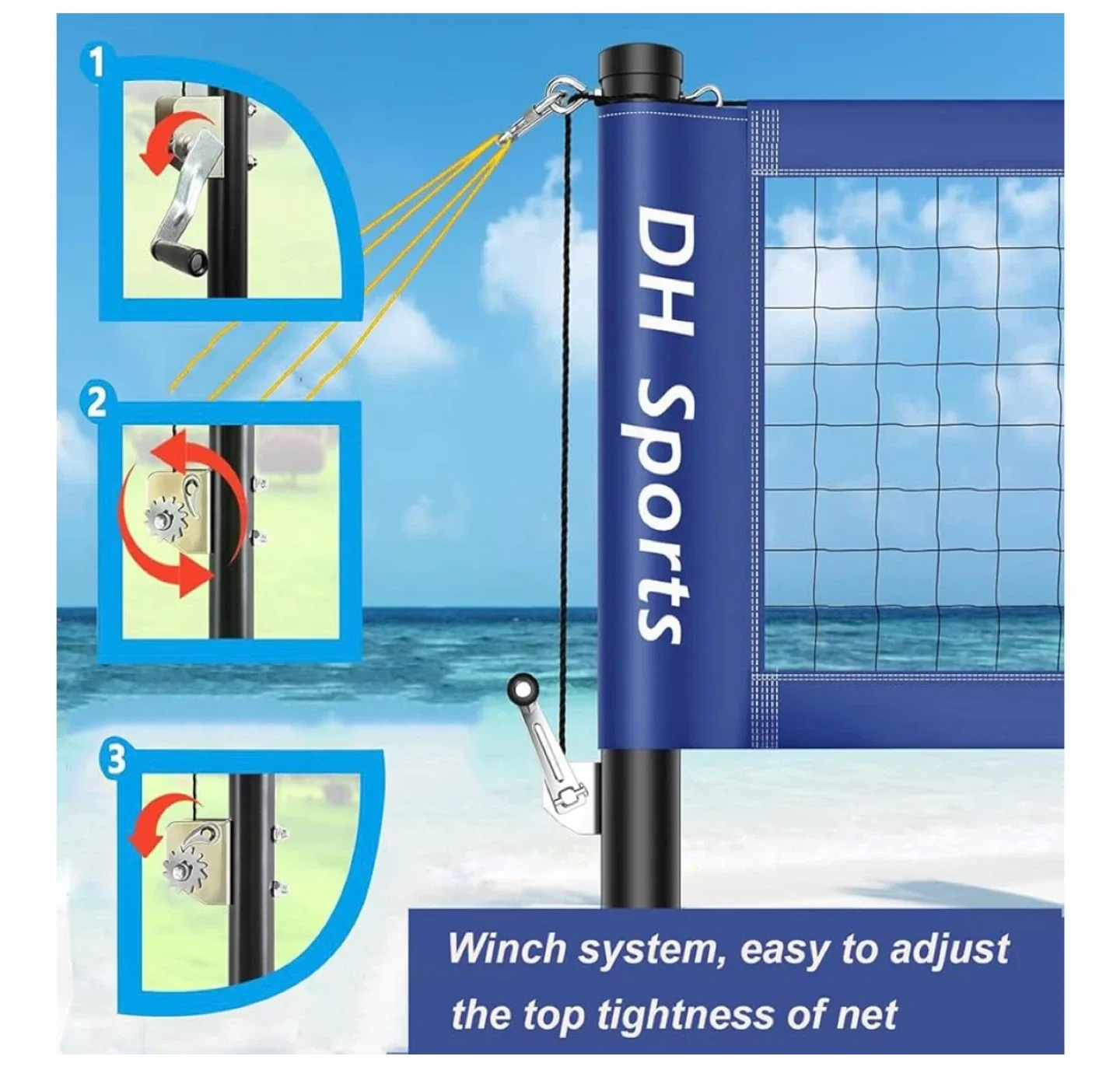 DH Sports Volleyball Net Set image indicator(3)