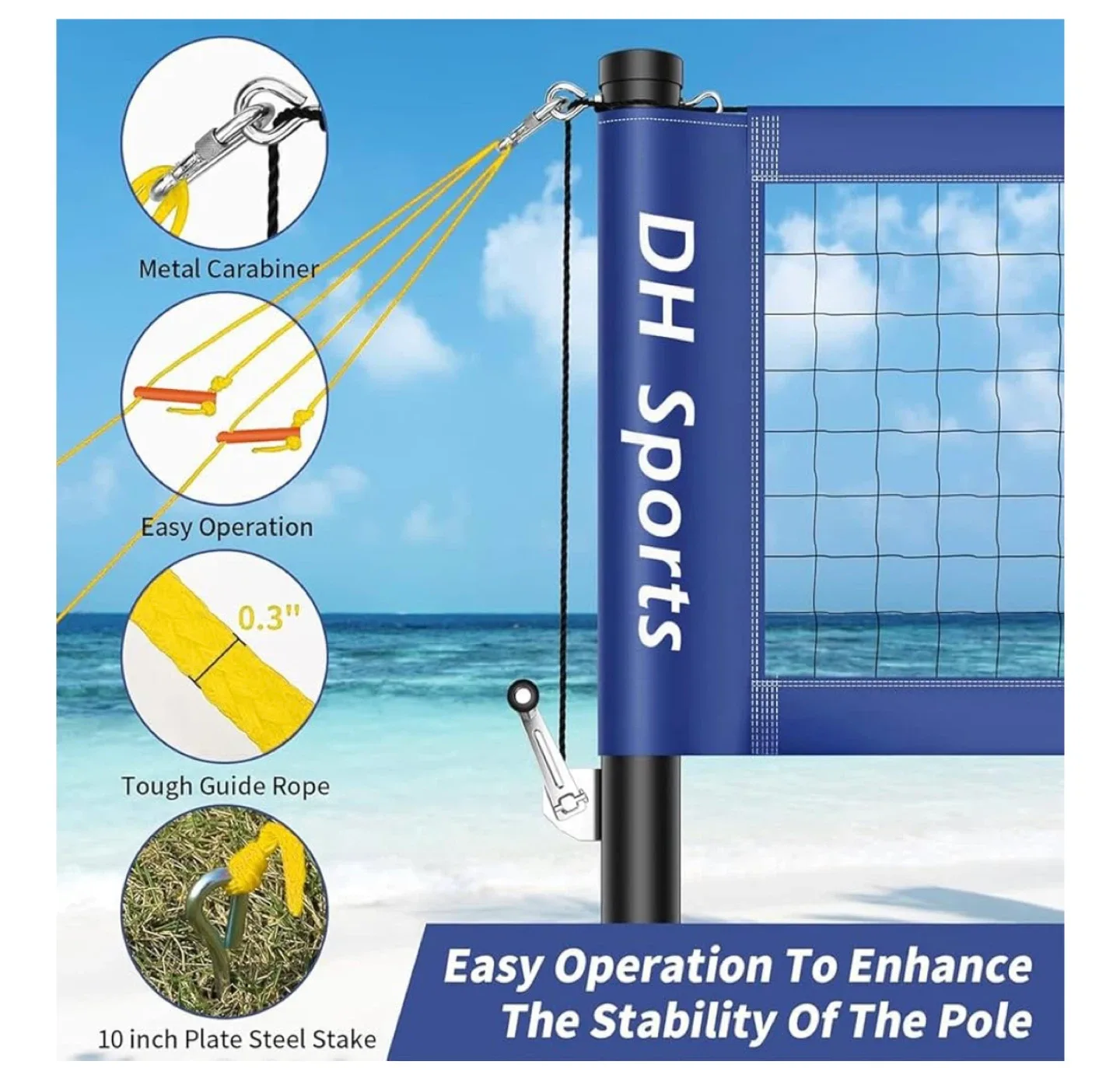 DH Sports Volleyball Net Set image indicator(4)