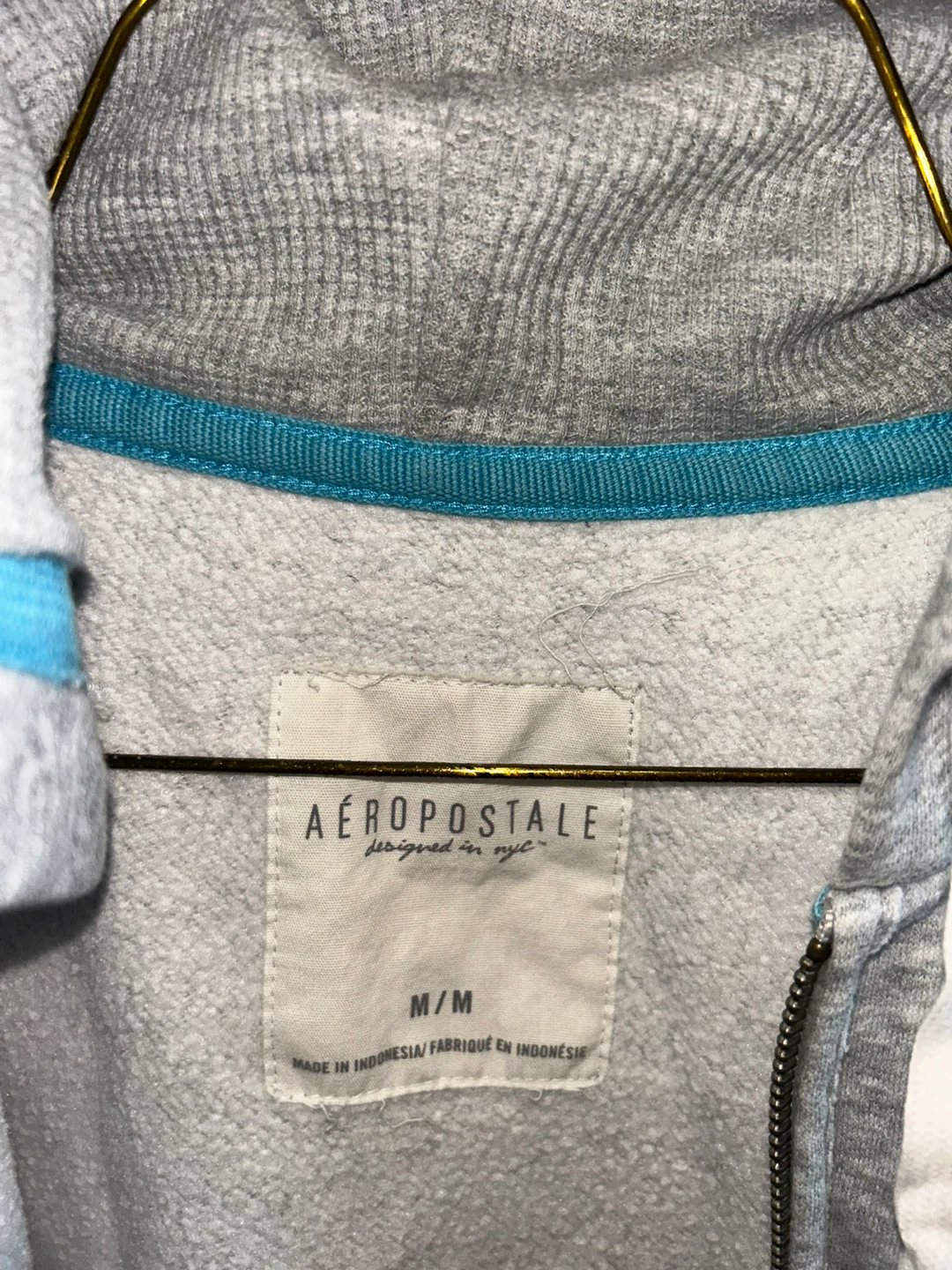 Aeropostale Grey Zip-Up Hoodie - Size M/M - photo 3
