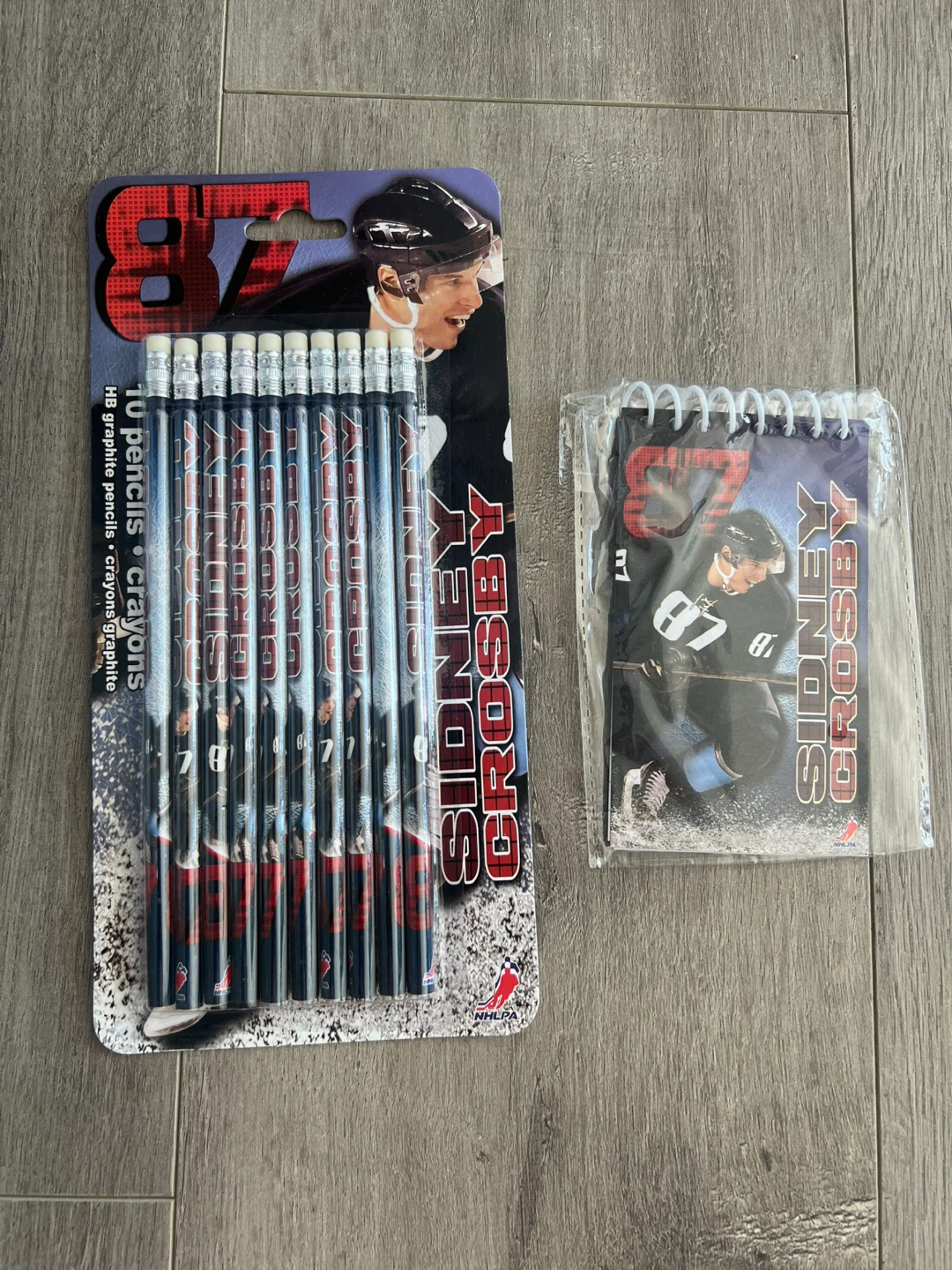 Sidney Crosby Pencils & Notepad Set - New