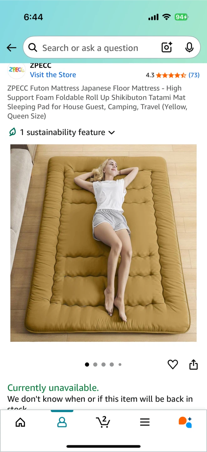 ZPECC Futon Mattress - Japanese Floor Mattress
