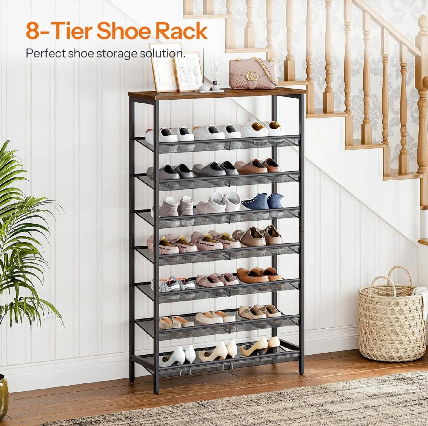 8-Tier Shoe Rack - Like New Condition! image indicator(5)