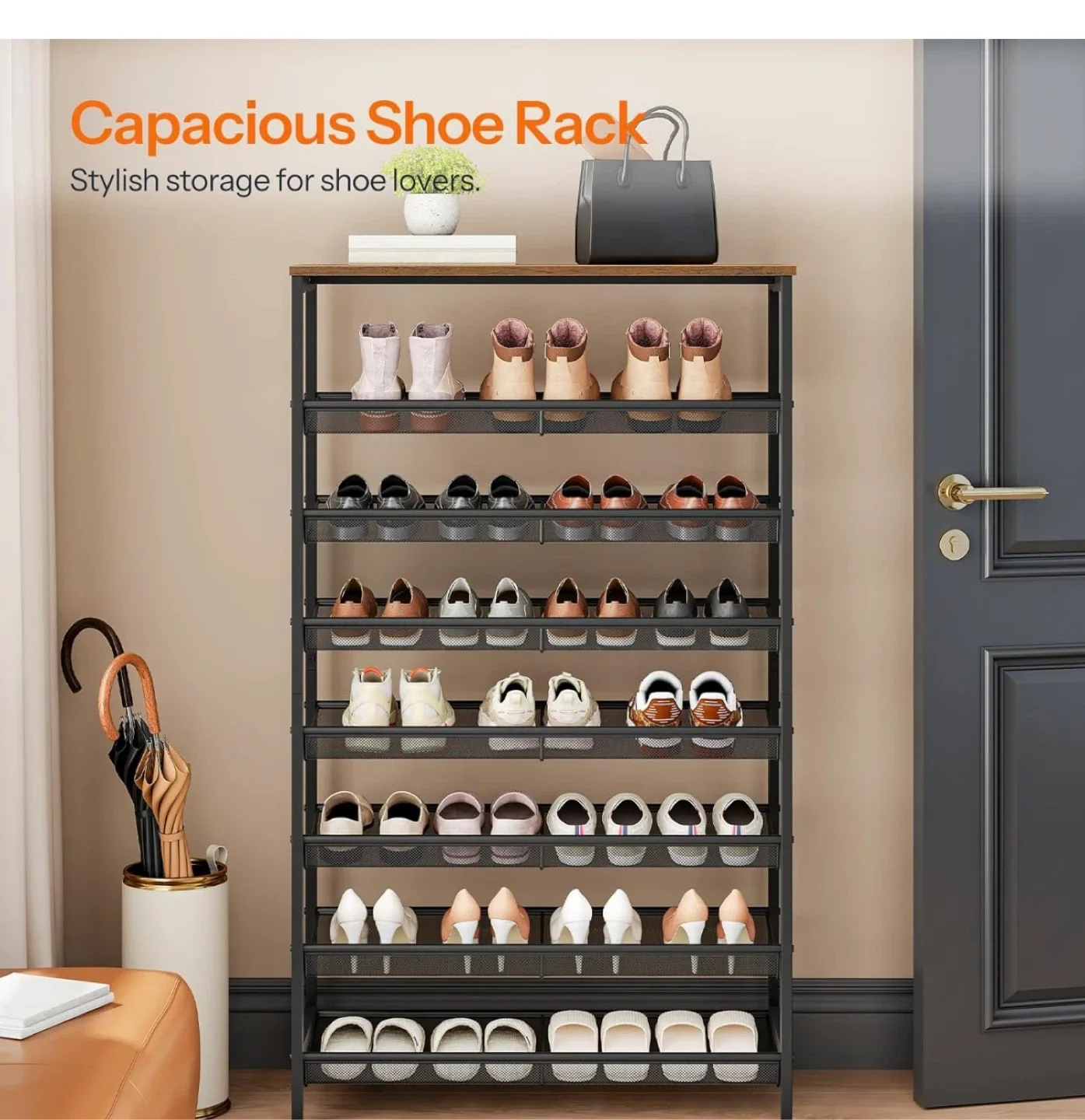 8-Tier Shoe Rack - Like New Condition! image indicator(6)