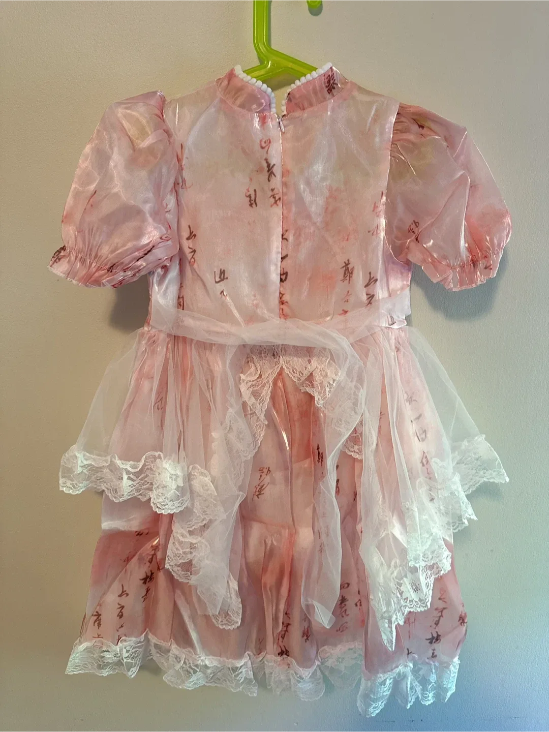 Pink Lolita Dress with Floral Embroidery Toddler 6-7T image indicator(3)
