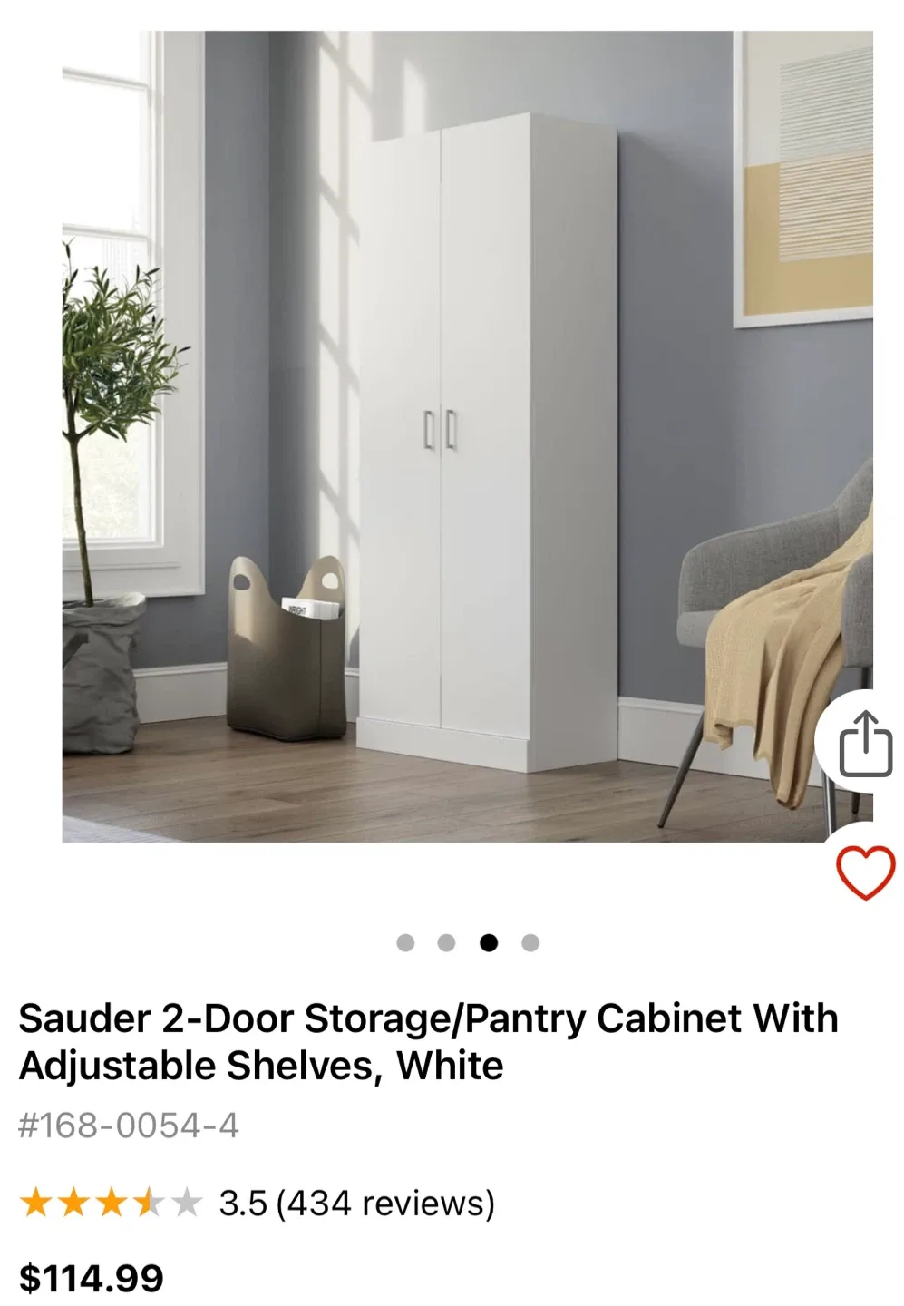 White Wardrobe Cabinet image indicator(3)