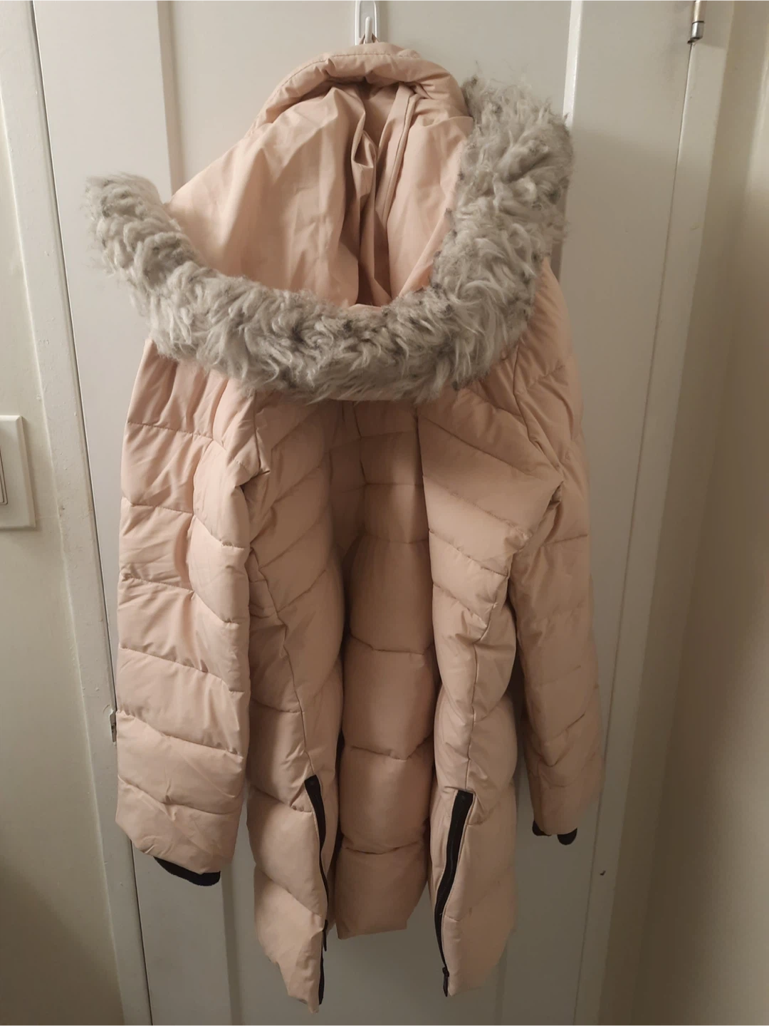 Redmans Pink Puffer Jacket with Faux Fur Trim - photo 4