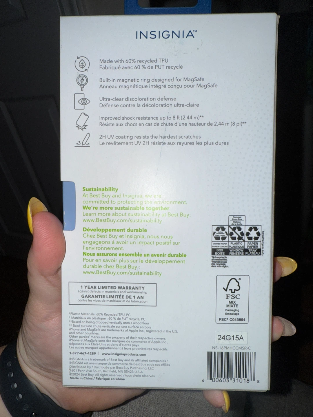Insignia Hard-Shell Case for iPhone 16 Pro Max - New - photo 2