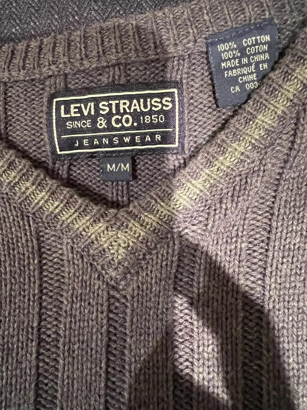 Levi Strauss & Co. Sleeveless Sweater Vest - Size M thumbnail