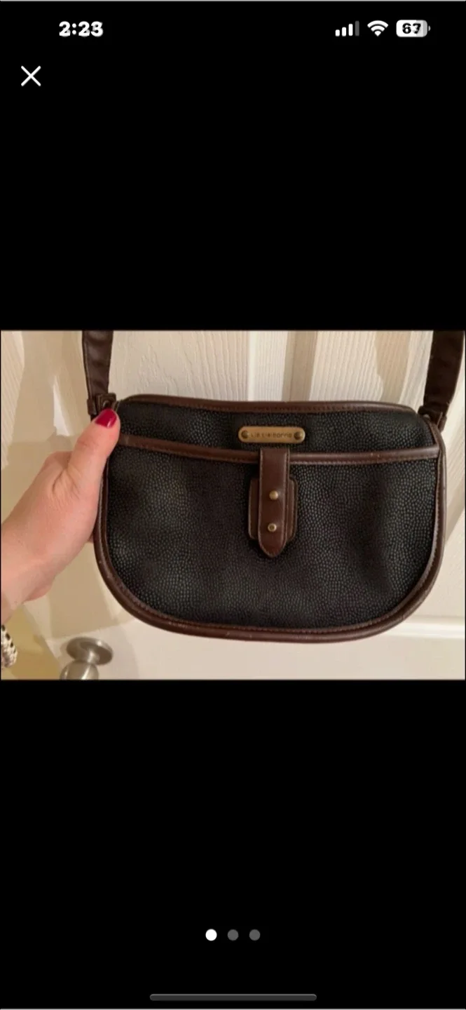 Liz Claiborne Black Crossbody Bag thumbnail