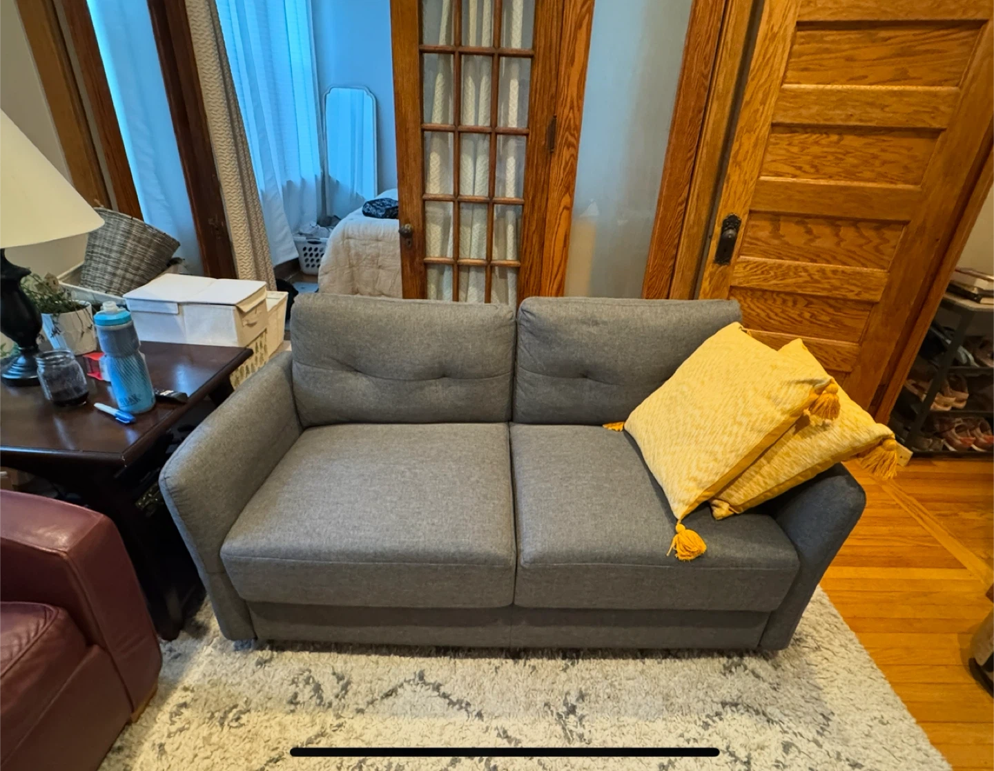Gray Loveseat Sofa - Couch