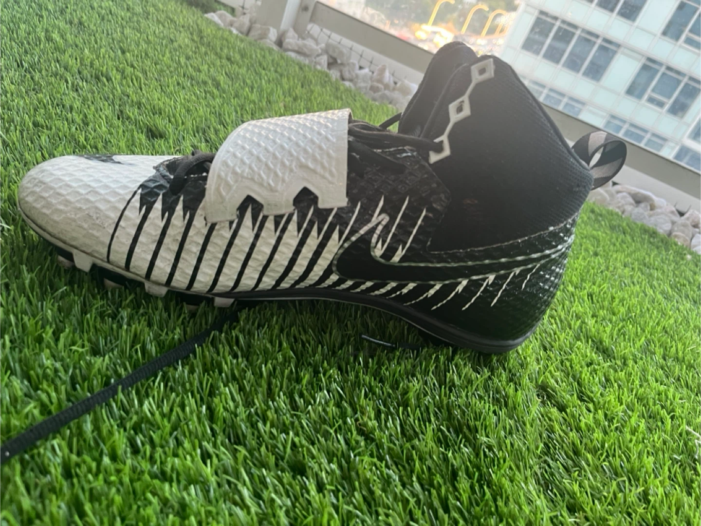Nike Football Cleats - Black & White US11