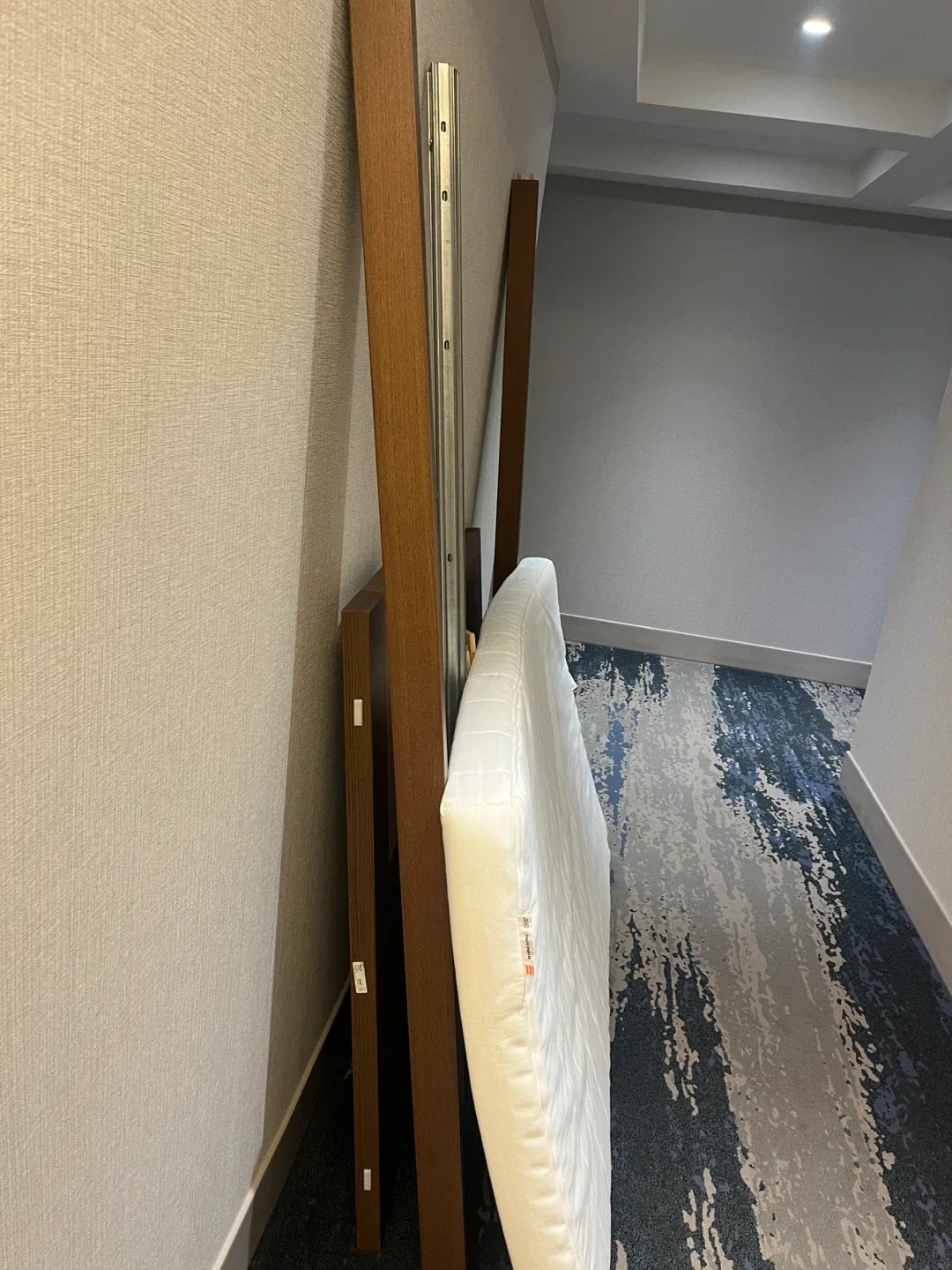 New IKEA Malm  single Bed  with Mattress Frame - Brown image indicator(9)