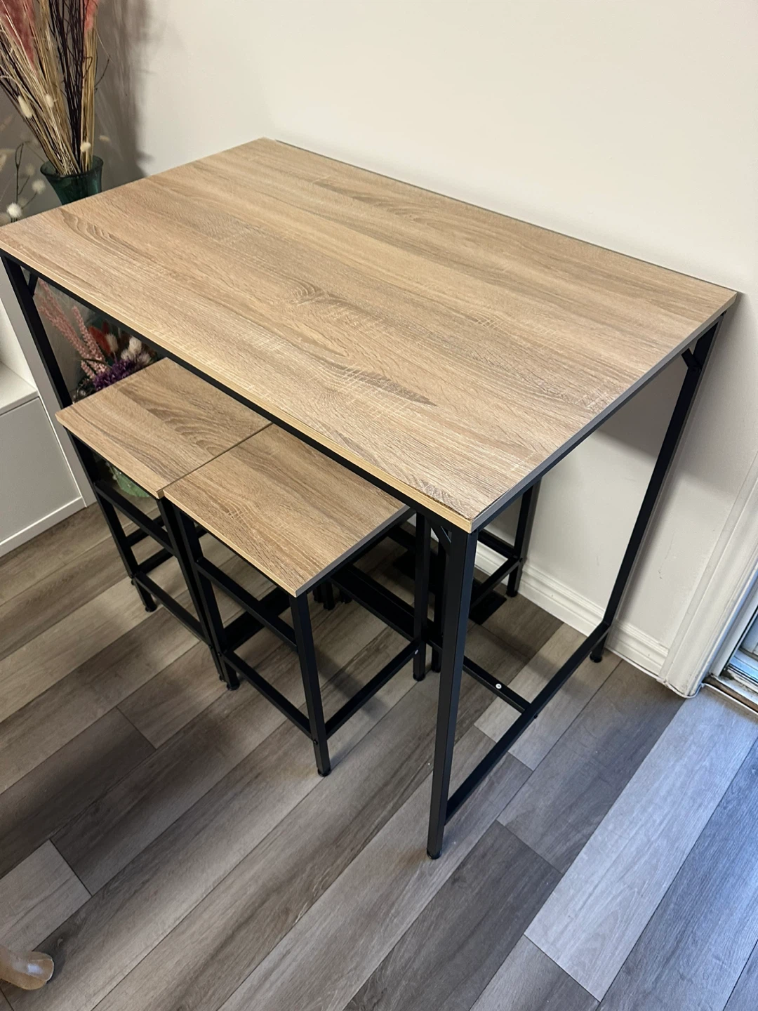 Bar Height Dining Table with 4 Stools - photo 3