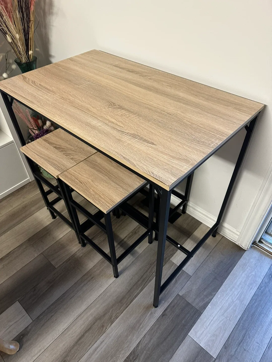 Bar Height Dining Table with 4 Stools image indicator(3)