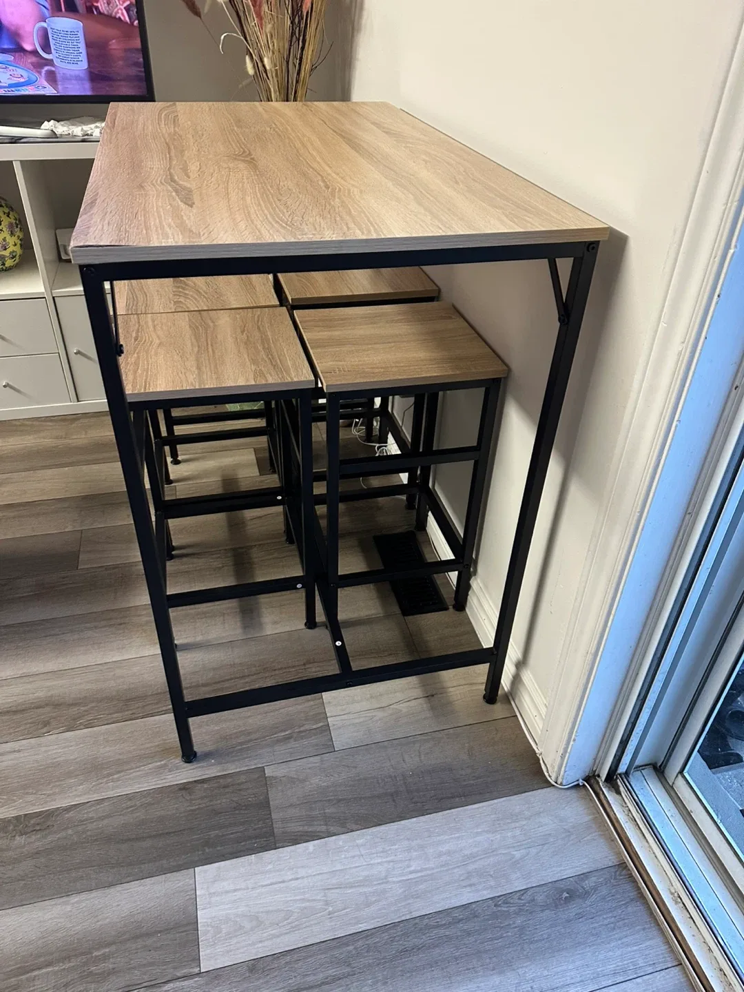 Bar Height Dining Table with 4 Stools image indicator(2)