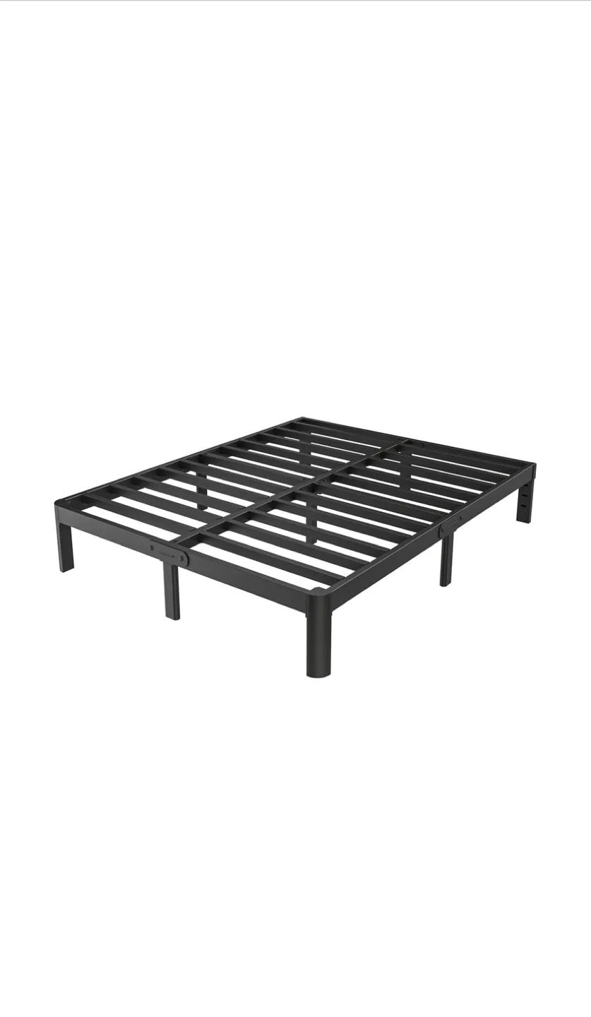 Queen Size Metal Bed Frame - No Box Spring Needed thumbnail