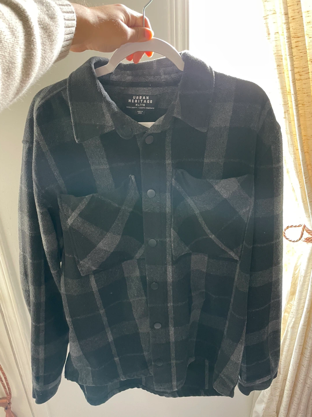 Urban Heritage Grey Plaid Jacket - XL
