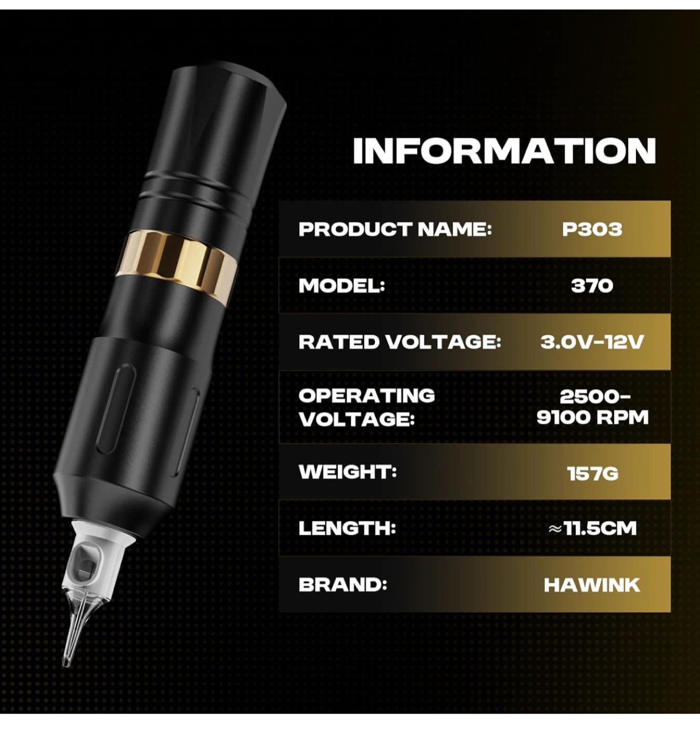 HAWINK P303 Tattoo Machine Kit - photo 2