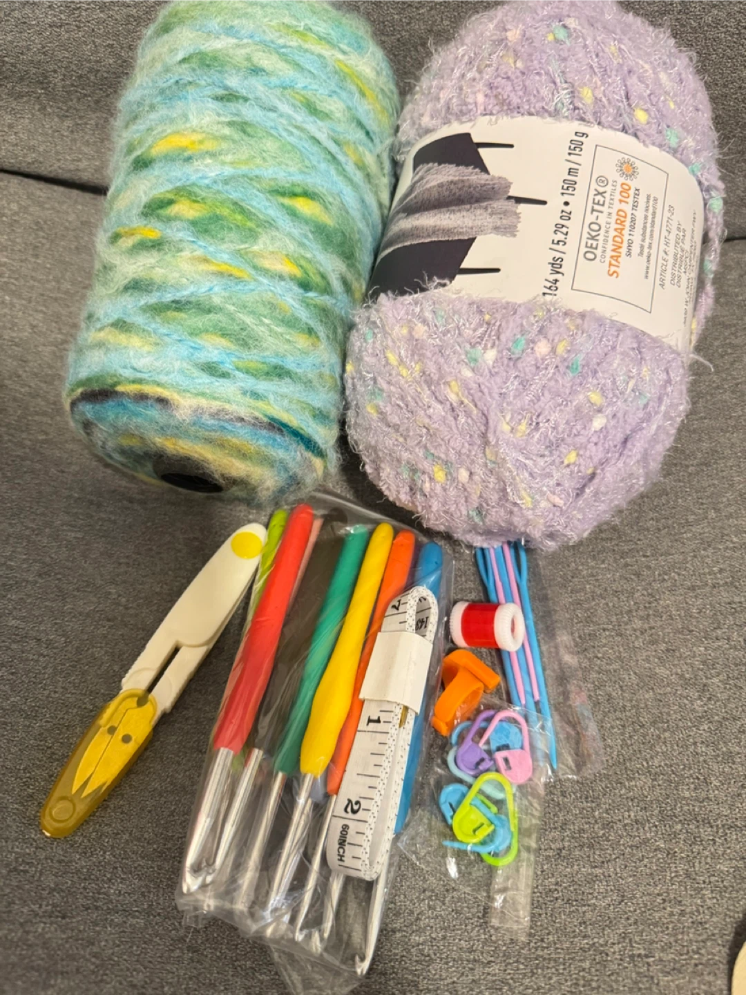 Yarn & Crochet Hook Set