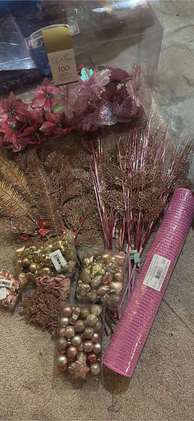 Christmas Decor Lot - Rose Gold Theme - photo 2