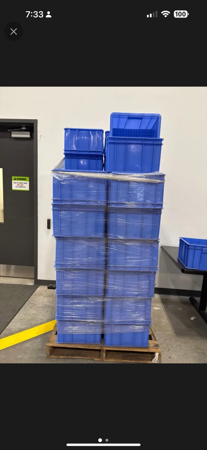 Blue Plastic Storage Crates thumbnail