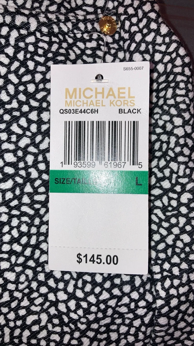 Michael Michael Kors Black Pants Size L - New with Tags! image indicator(3)
