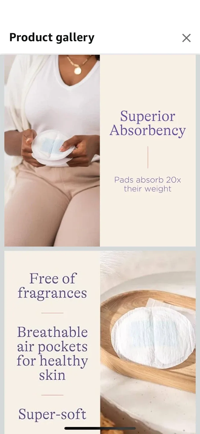 Lansinoh Stay Dry Nursing Pads - 60 Count image indicator(4)