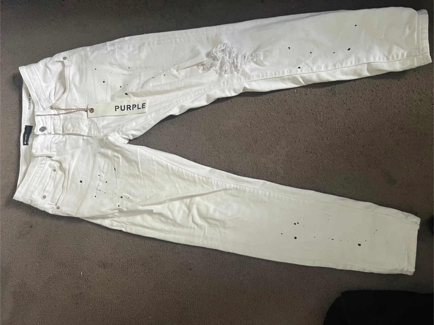 Purple Brand White Jeans, Size 30