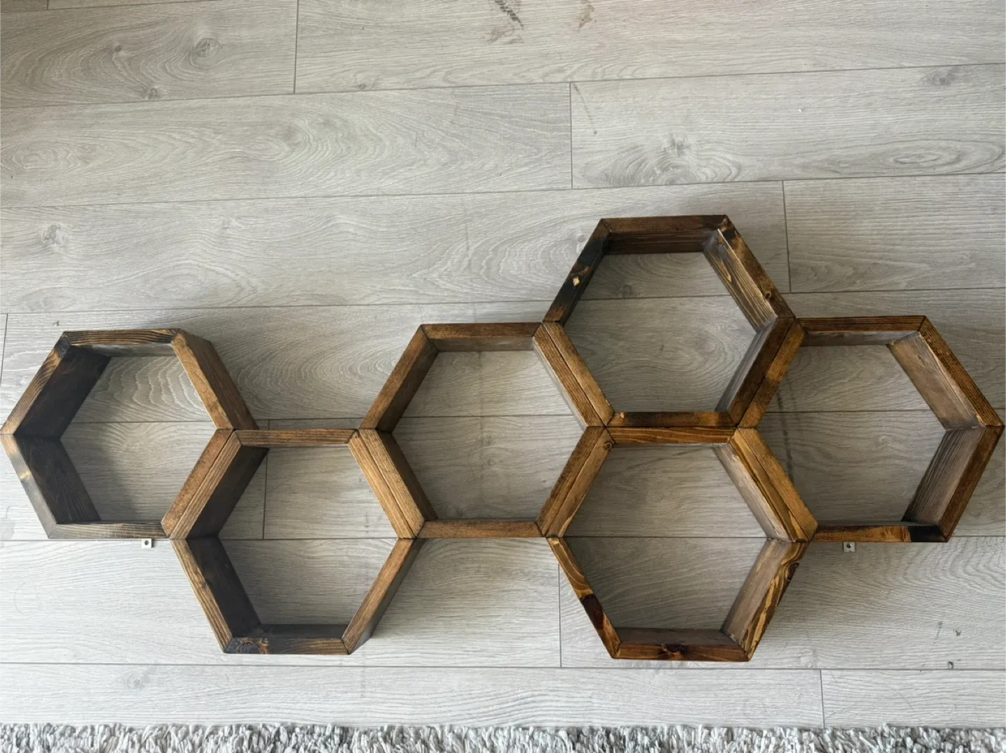 Wooden Hexagon Shelf thumbnail