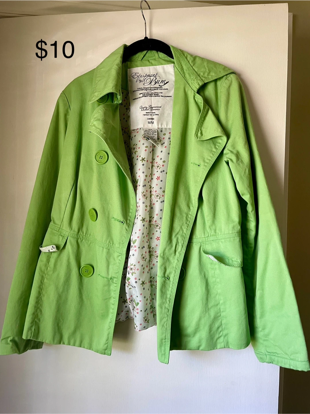 Equipment by Bum Green Jacket - Size M/M